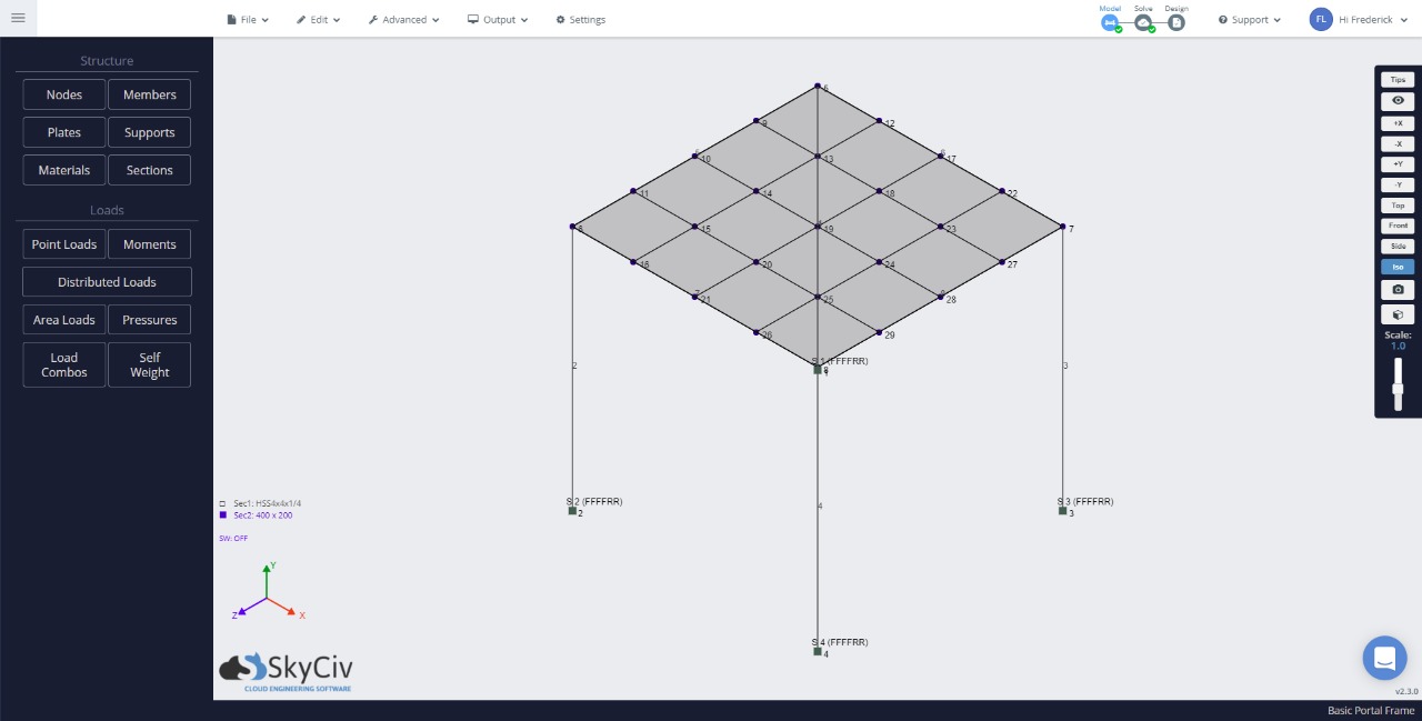 Meshed plate is Structural 3D